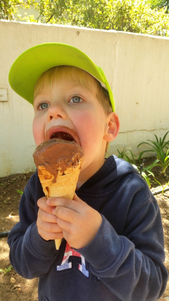 Their healthy diet did occasionally include ice cream!
