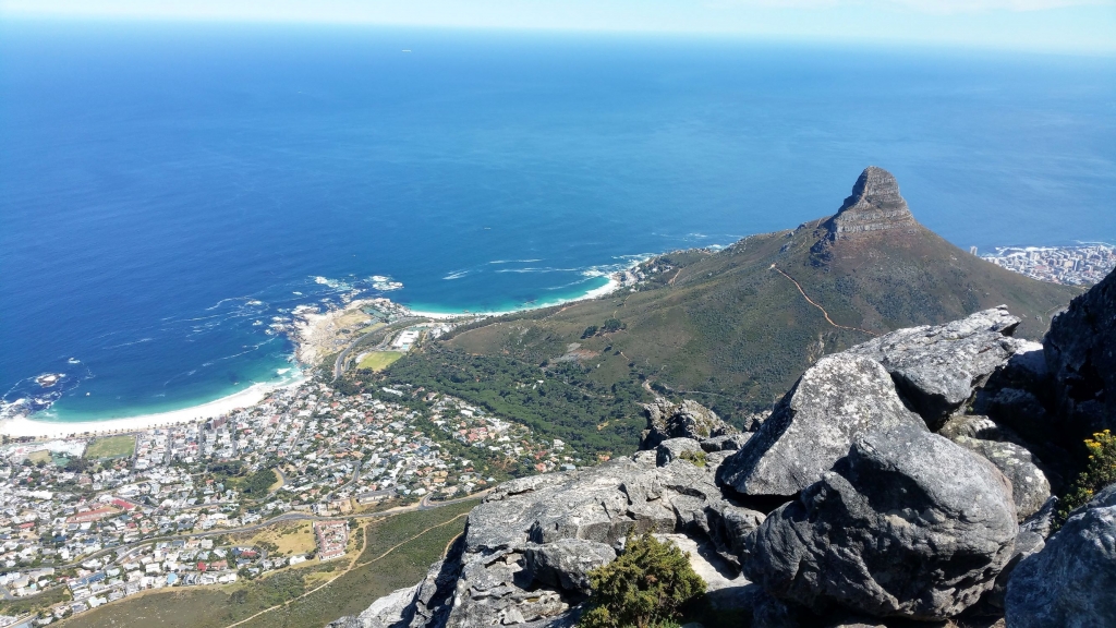 Beautiful views from the top of Table Mountain