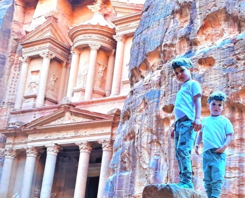 visiting Petra with Kids