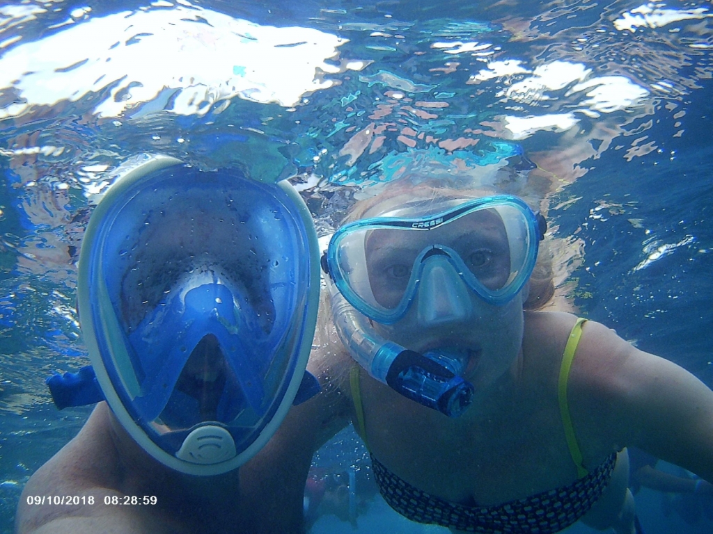 A rare treat to snorkel together while the kids were in kids club