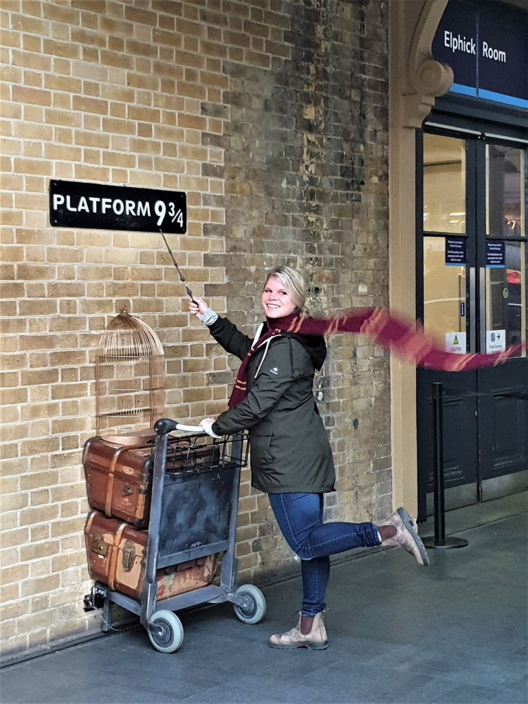 Harry Potter's Platform 9 ¾ at Kings Cross St Pancras