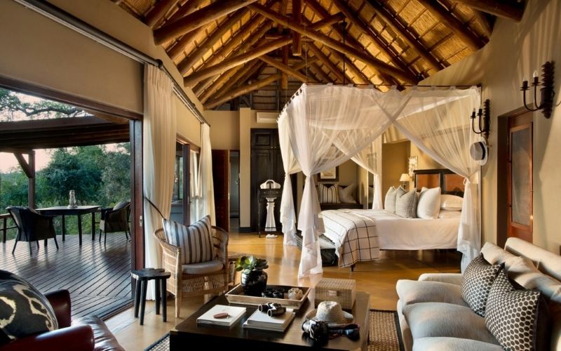 Family suite at Tinga Lodge in Lion Sands Game REserve.