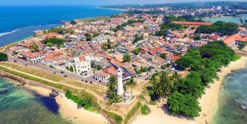 aerial view of Galle Fort