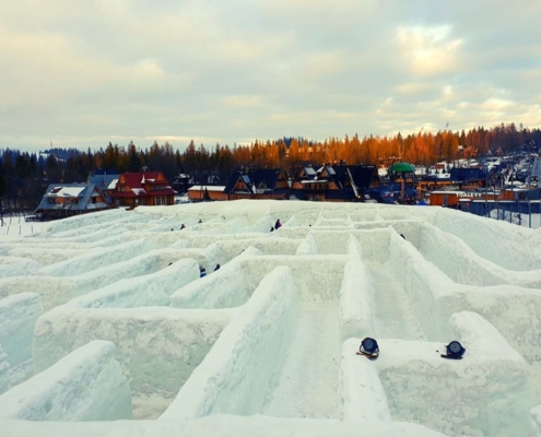 The Snowlandia Maze in Zakopane