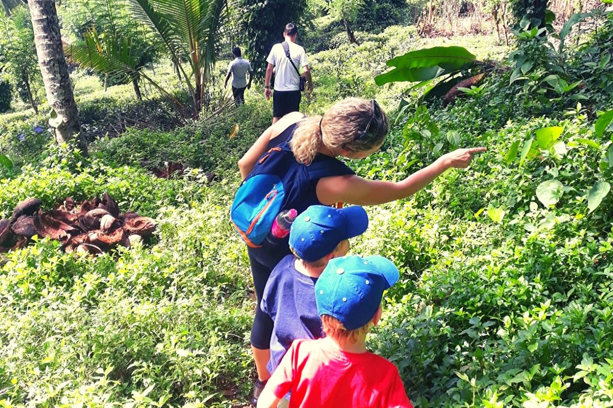 Kids in Sri Lanka on a Spice Tour