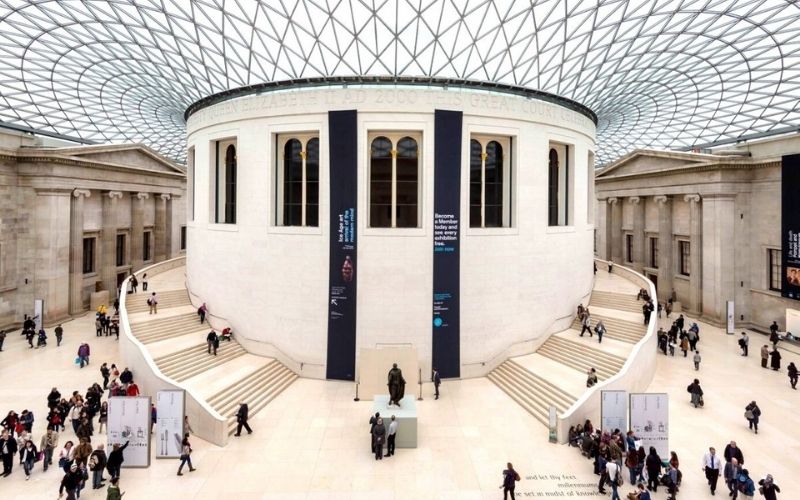 The Great Court at the British Museum in London.