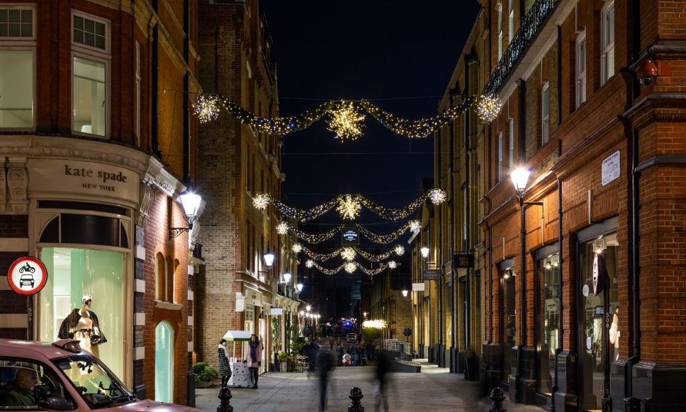 Cadogan Estates London Christmas lights.