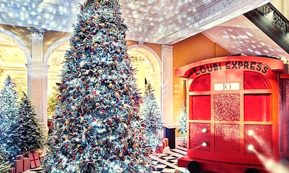 Festive decorations at Claridge's