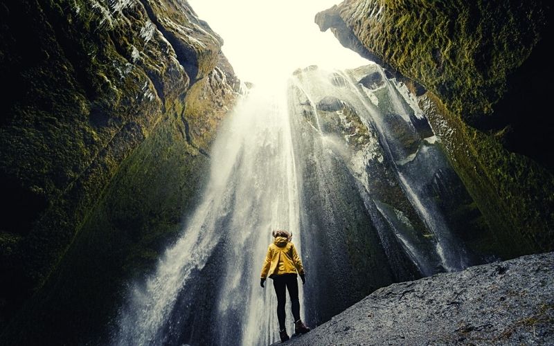 Gljúfrabúi waterfall in Iceland
