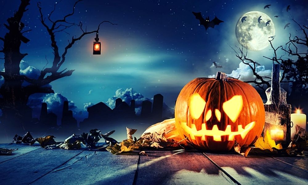 halloween scenery images