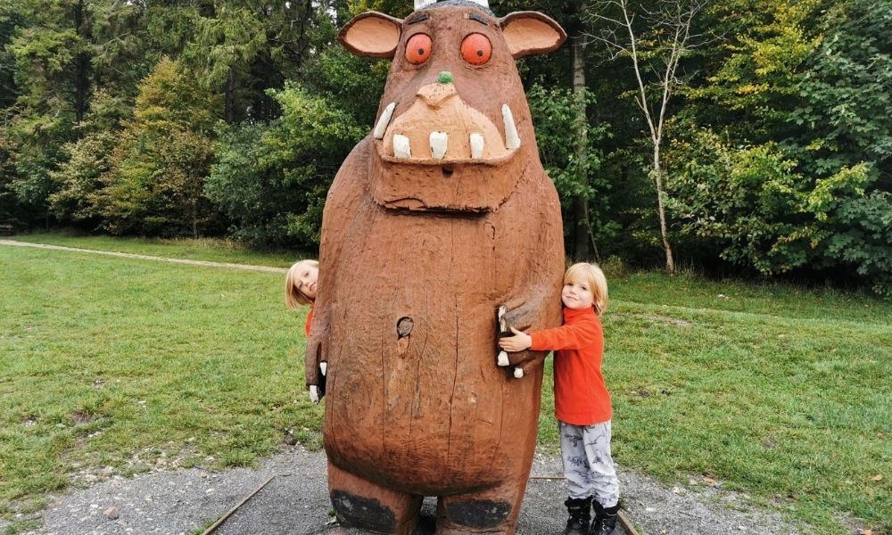 The Gruffalo sculpture at The Wendover Woods Gruffalo Trail