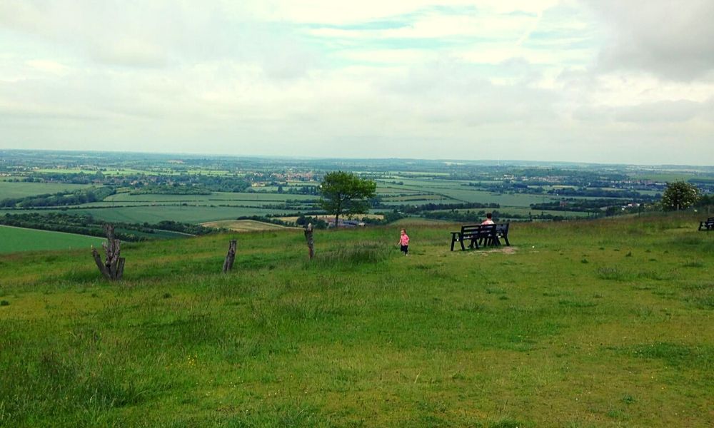 Views over Hertfordshire from Whipsnade Zoo