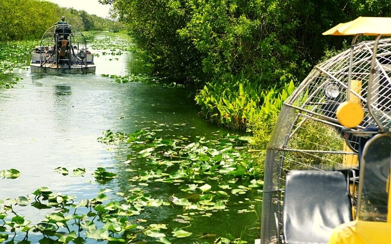Airboat on the Florida Everglades