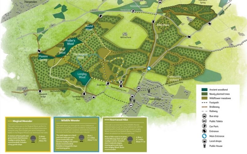 Heartwood Forest walking trails