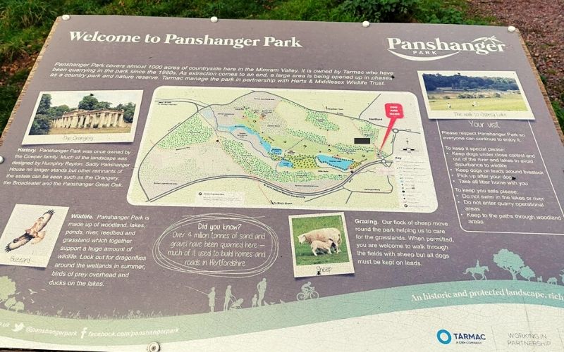 Panshanger Park map