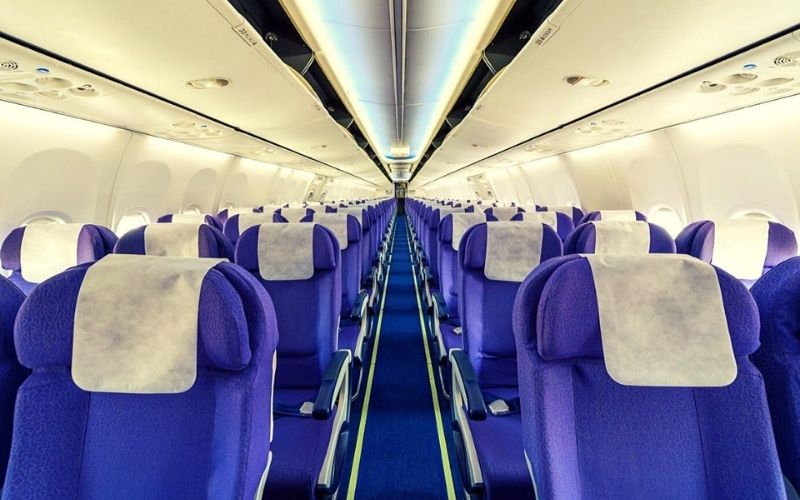 empty seats on a plane