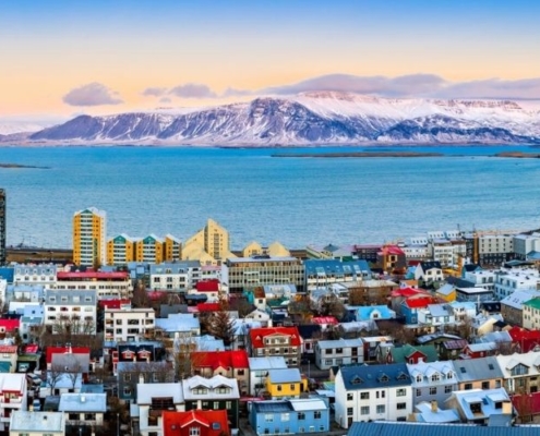 Panoramic view of Reykjavik