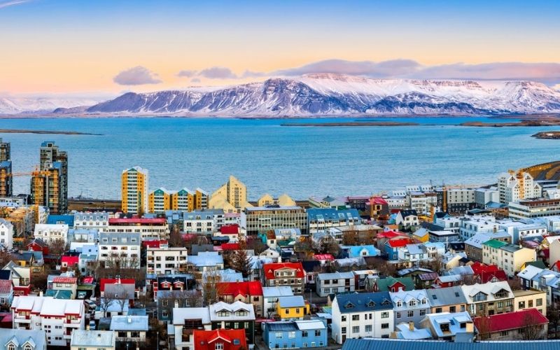 Panoramic view of Reykjavik