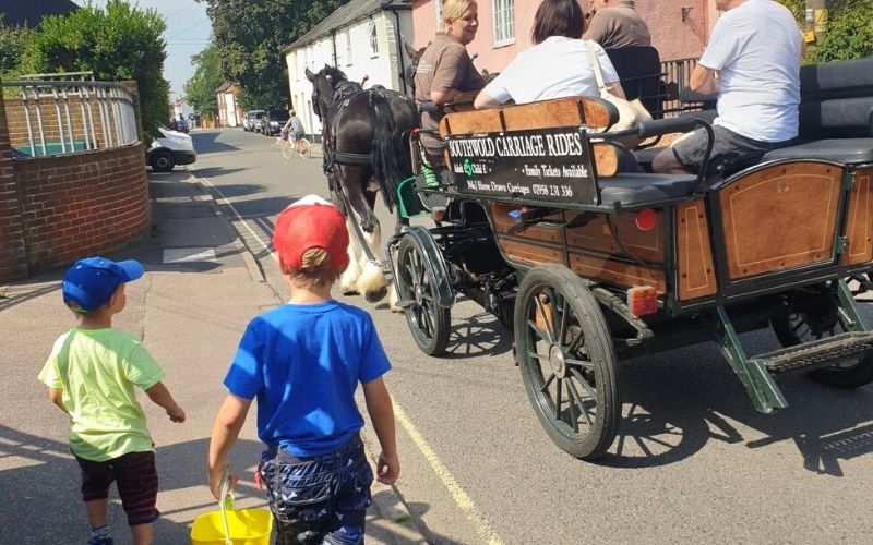 Horse drawn carriage ride around Southwold.