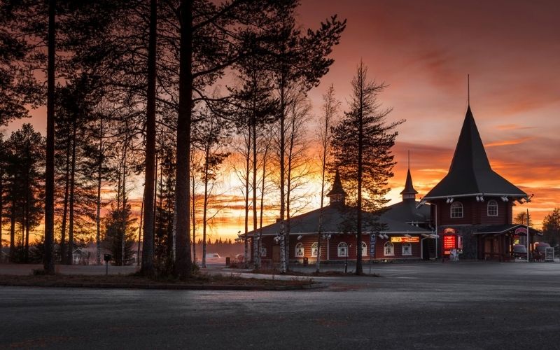 Santa Claus Village in Rovaniemi in Finland.