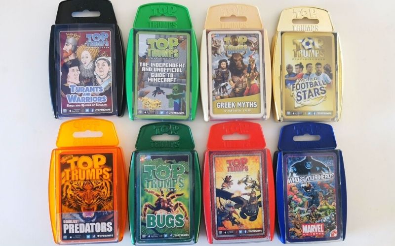 Selection of Top Trumps games for kids.