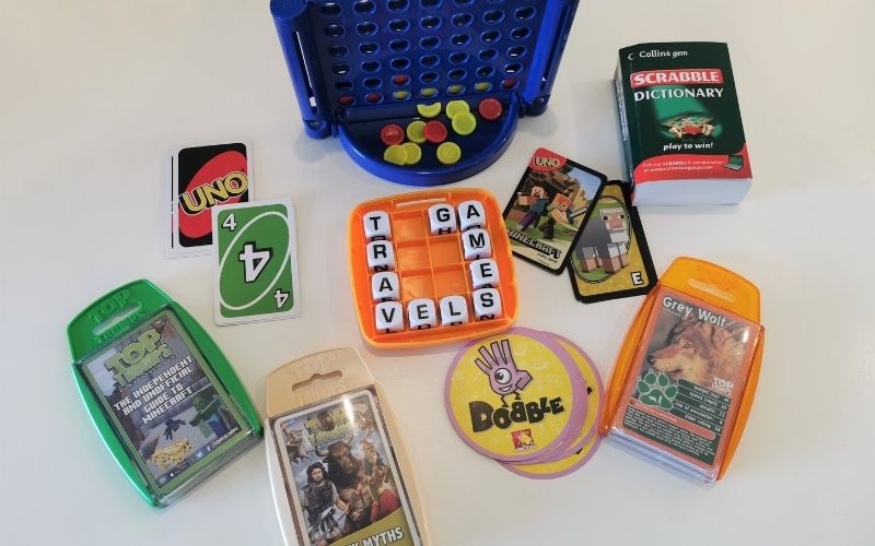 Travel games for kids.