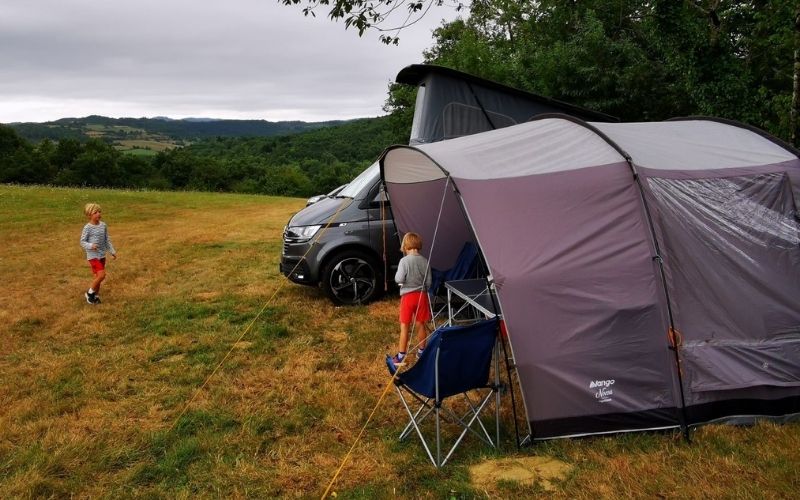 Vango Noosa Low Drive away awning for a VW Campervan.