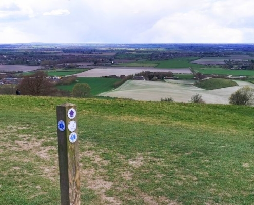 Views from Dunstable Downs over the surrounding counties.