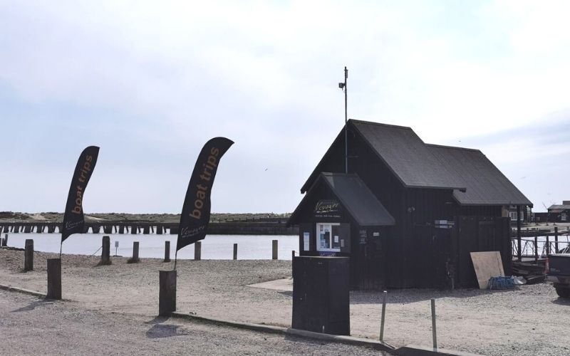 Coastal Voyager office in Southwold offering Walberswick river trips.