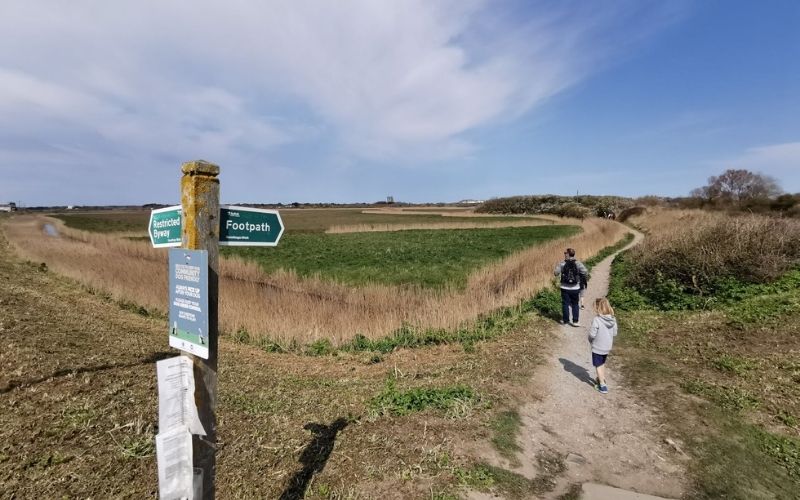 Walberswick to Southwold coastal path walk.