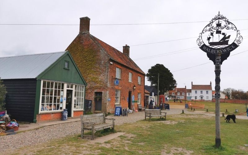 Walberswick village in Suffolk.