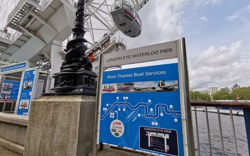 London Eye Waterloo Pier.