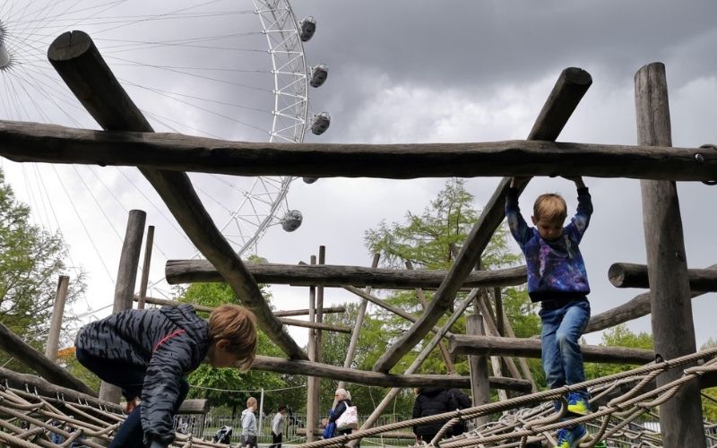 Playground by the London Eye.