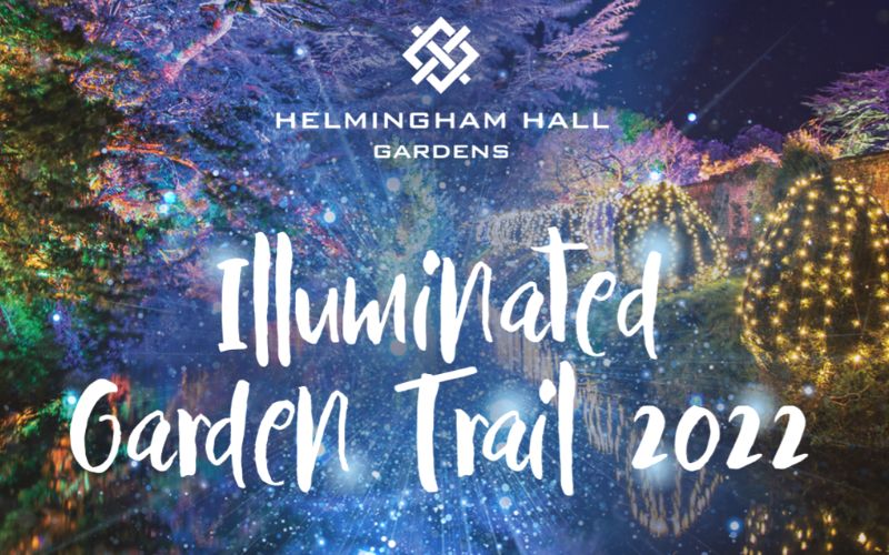 Helmingham Hall Gardens Illuminated Trail 2022 - one of the best Christmas events in Suffolk 2022.