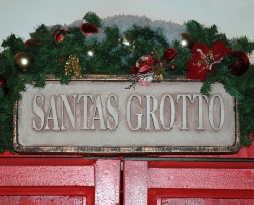 Santa's Grotto sign.