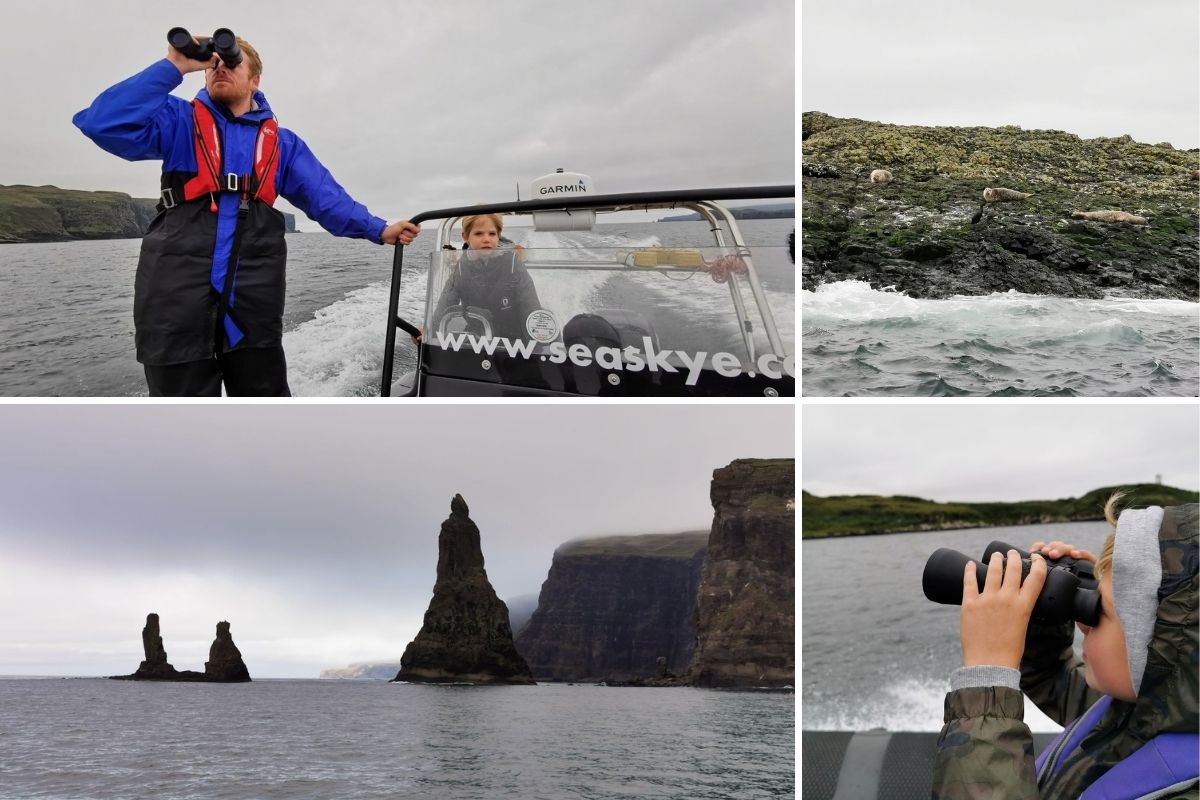 Photos from the Sea Skye Tour Isle of Skye Boat Tour - one of the best things to do in Skye with kids.