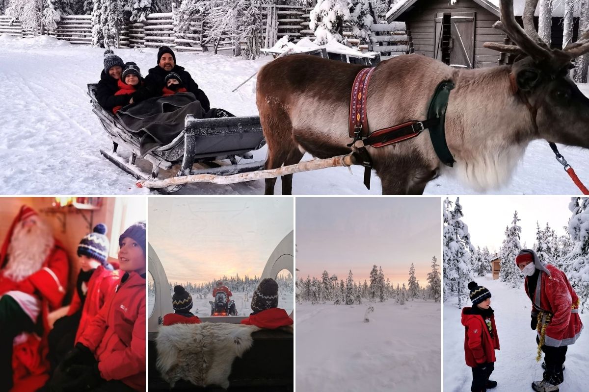 Search for Santa at the Northern Lights Village Levi - one of the best things to do in Levi with kids.