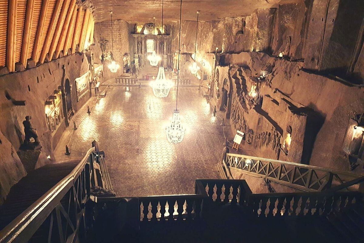 The Chapel in the Wieliczka Salt Mine in Krakow.