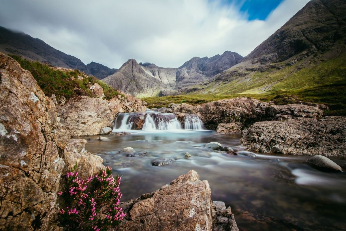 The Fairy Pools on the Isle of Skye.