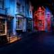 Diagon Alley at Harry Potter World in London.