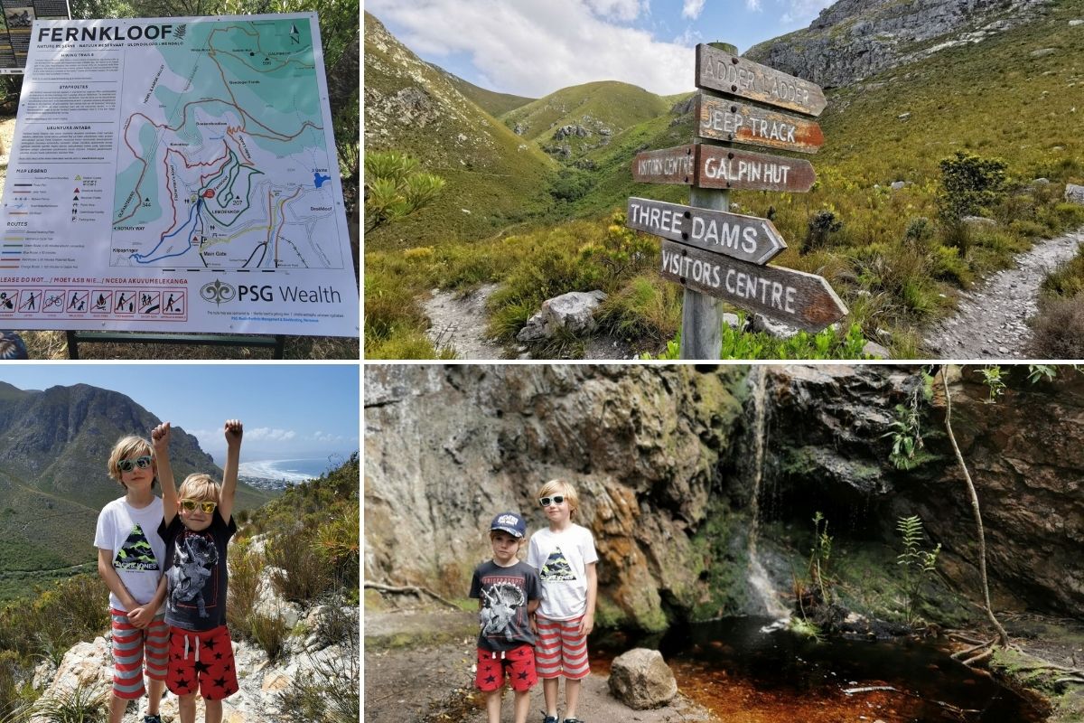 Hiking in the Fernkloof Nature Reserve - one of the best things to do in Hermanus with kids.
