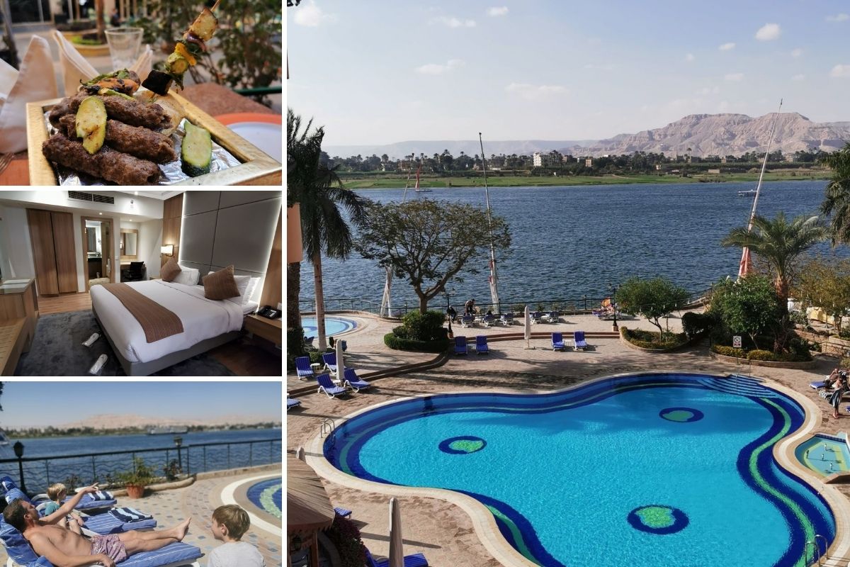 Photos of the Steigenberger Nile Palace Hotel in Luxor.