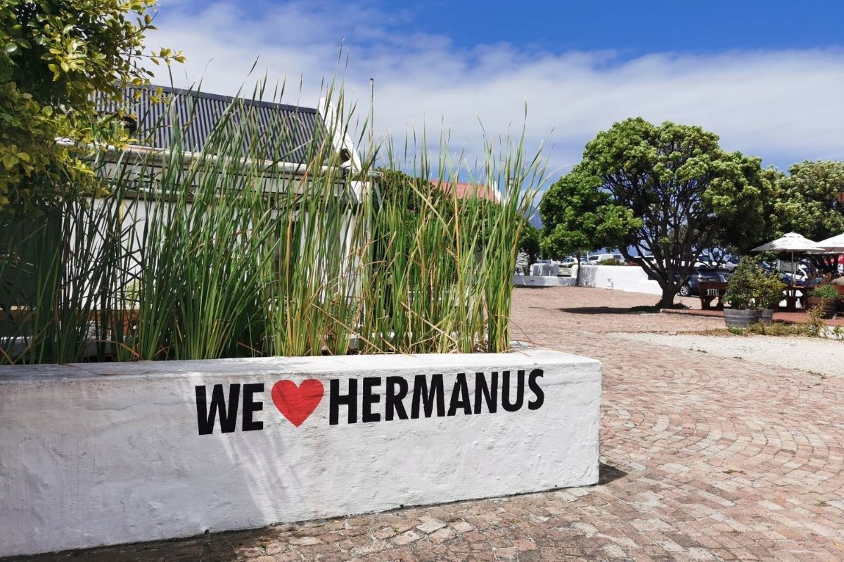 We love Hermanus sign in Hermanus town centre.