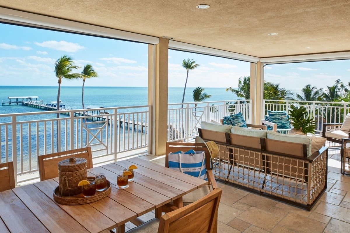 View from suite at Cheeca Lodge & Spa Islamorada.