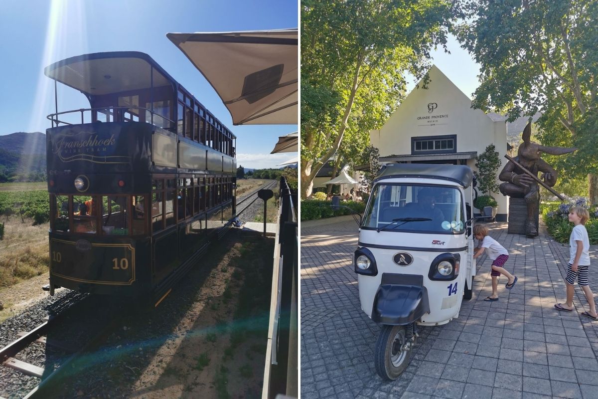 Franschhoek Wine Tram and Tuk Tuk Wine Estate Tour.