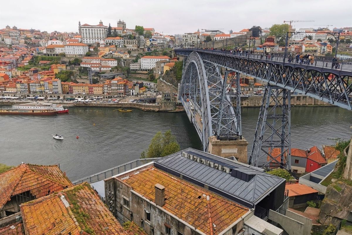 View of Porto from the Gaia Cable Car.
