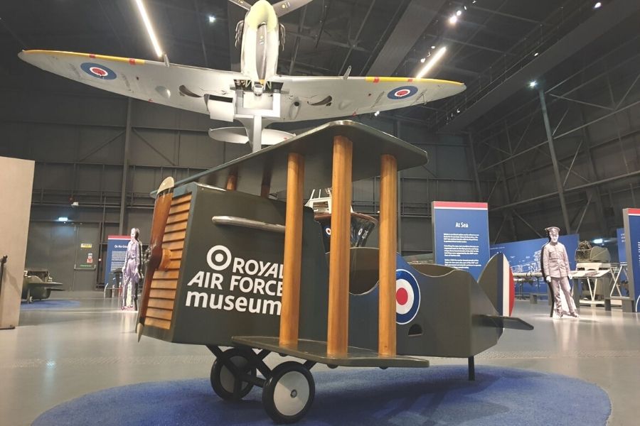 Planes at the Royal Air Force Museum in London.