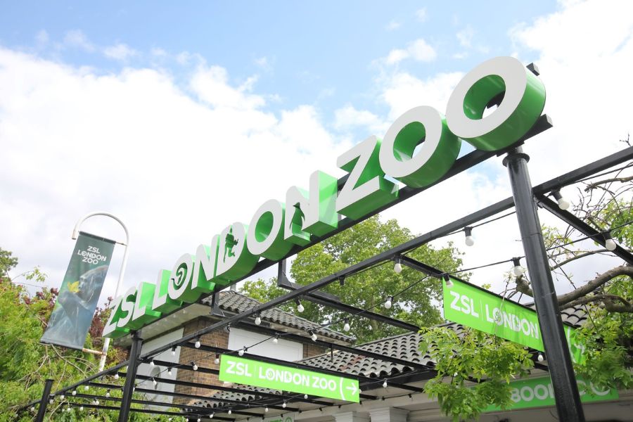 Entrance to ZSL London Zoo.