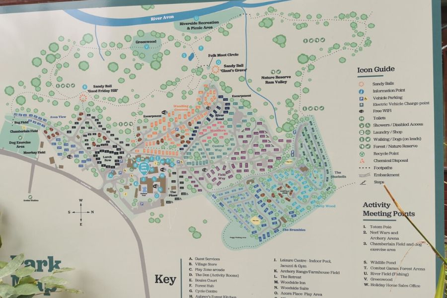 Map of Sandy Balls Holiday Village