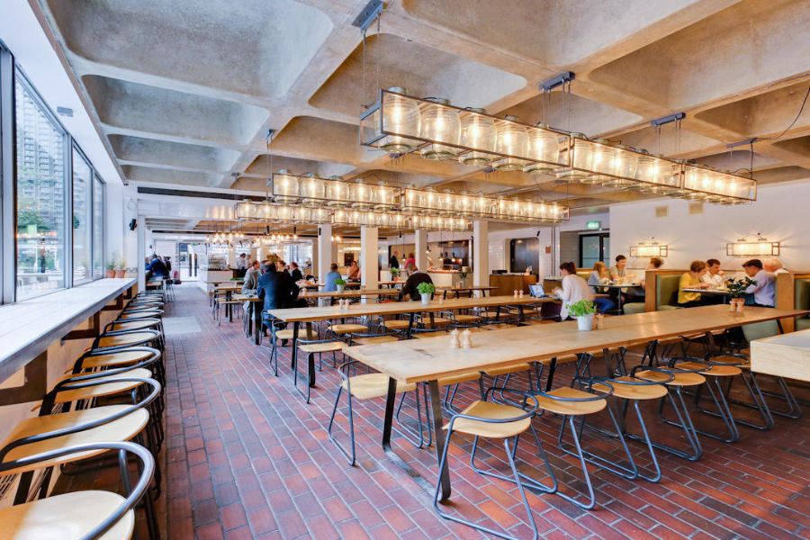 The Barbican Kitchen - one of the best kids eat free London restaurants.